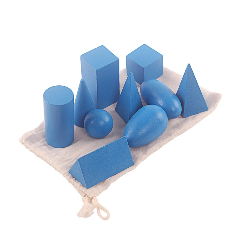 Таинственная сумка Монтессори с подносом деревянные сенсорные игрушки синего