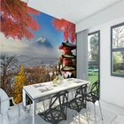 3D фотообои, пейзаж с изображением природы, японской горы Фудзи, для суши, ресторана, промышленного декора
