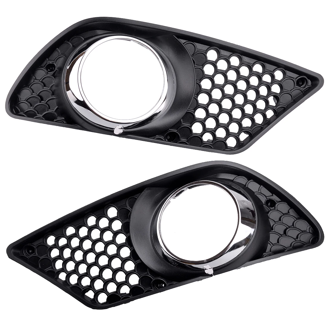 

2048850253 2048850353 1 Pair Car Front Bumper Fog Light Grill Cover Fit for Mercedes Benz C W204 2008 2009 2010 Pre-Facelift