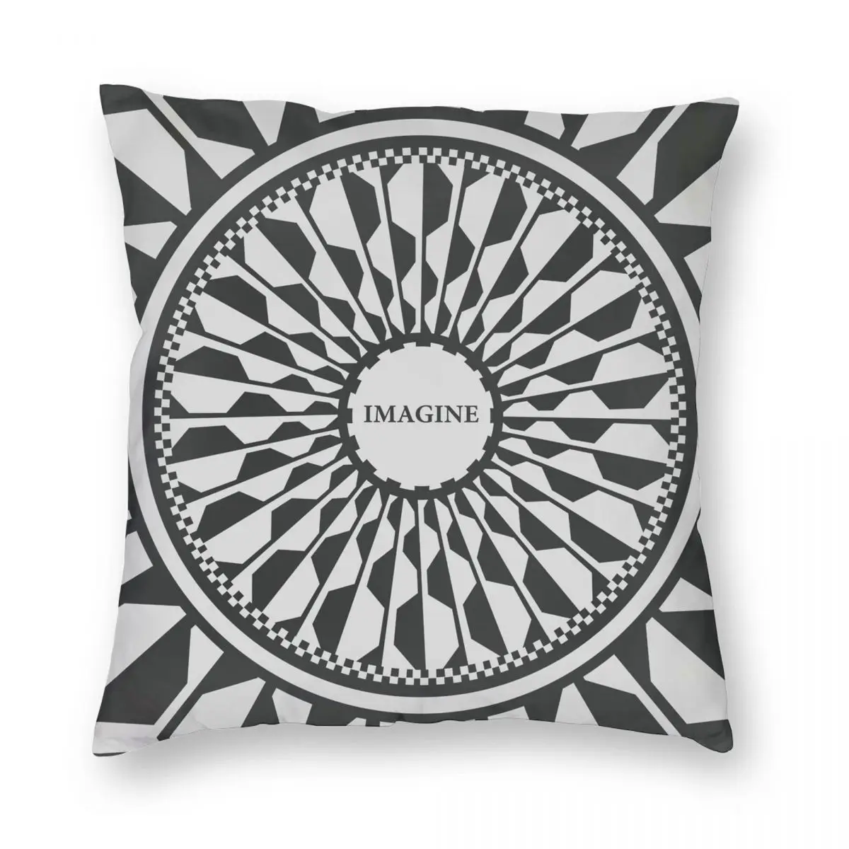 

Imagine Memorial Square Pillowcase Polyester Linen Velvet Printed Zip Decor Pillow Case Car Cushion Cover Wholesale