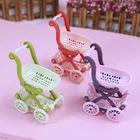 Кукольный домик Тележка для покупок куклы мини пластиковая тележка 13 см ролевая игра корзина для супермаркета аксессуары для покупок украшение стола