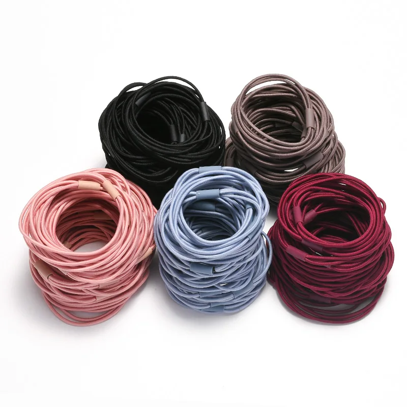 20 шт./лот высокоэластичная резинка для волос девочек три в одном Женский твидовый