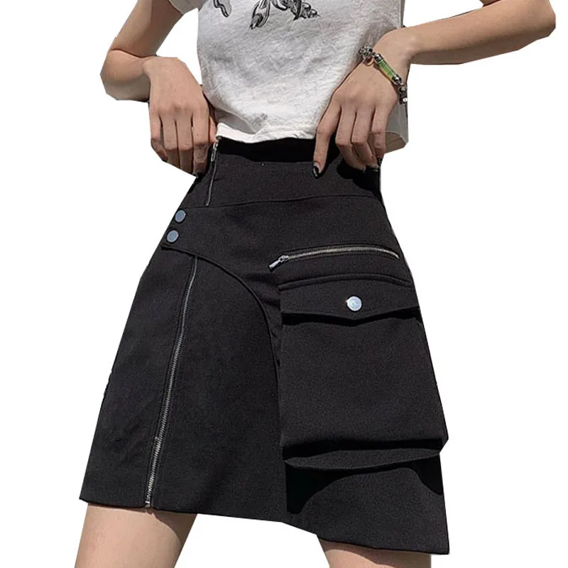 

Vintage High Waist Women Mini Skirts Harajuku Summer Female Short Skirt Streetwear Casual A-Line Ladies Girls Mini Skirts