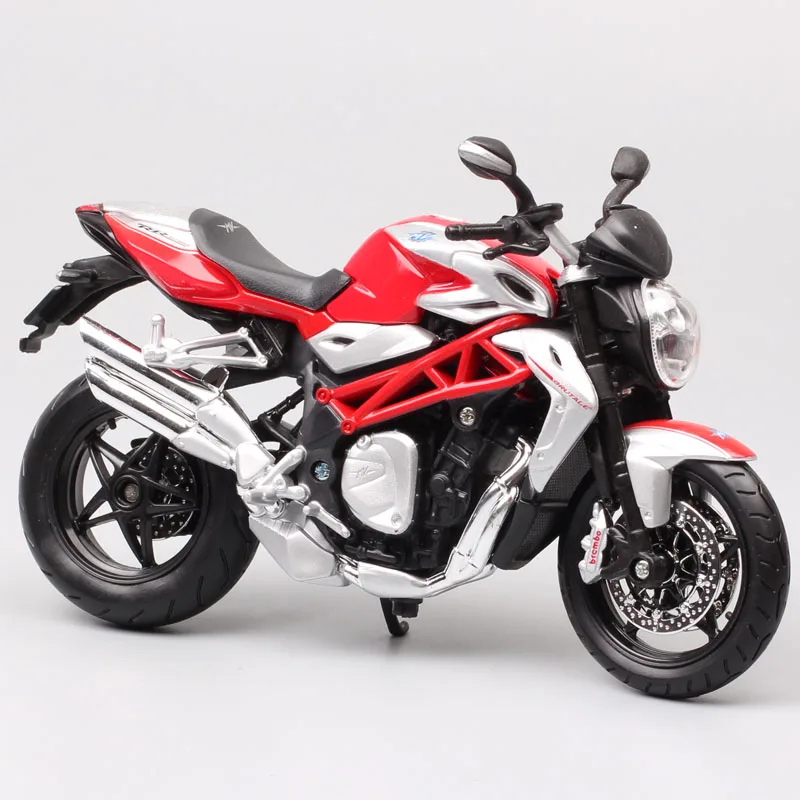 Детские 1:12 в масштабе MV Agusta F4 Brutale 1090 RR R Diecasts& Toy Vehicles модель мотоцикла Коллекционная для миниатюрных