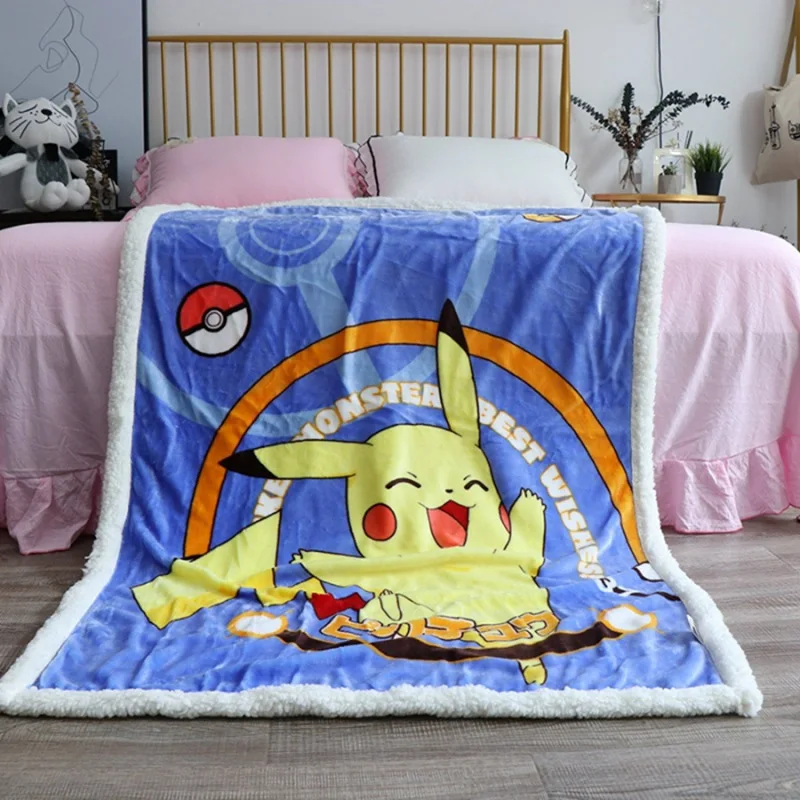 100x140 disney минни Двухслойное утолщенное детское одеяло с рисунком Микки, дышащее одеяло для мальчиков и девочек, детское одеяло с рисунком