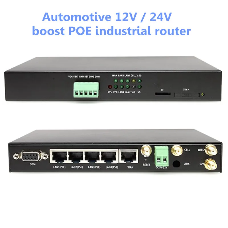 DR115B автомобильный 12 В/24 В boost LTE 4g POE промышленный маршрутизатор для автомобиля