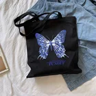 Женская наплечная сумка Harajuku, летняя, винтажная, с изображением бабочек