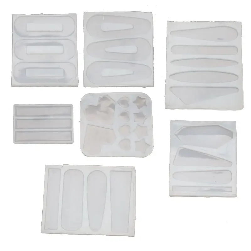 

7Pcs DIY Hair Pins Jewelry Casting Mold Hair Clip Silicone Molds Jewelry Tools 1XCA