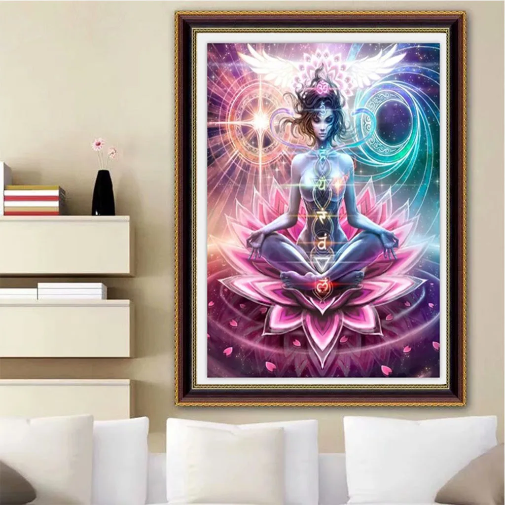 Вышитые картины горный хрусталь наклеенные DIY Алмазная картина ваза вышивки