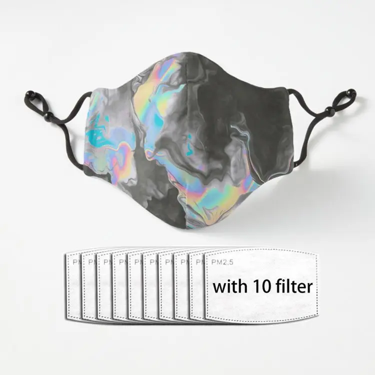 

SPACE and TIME Mouth Masks For Women Men Face Cover With Filters Dustproof Reusable Face Cover Mouth-muffle Mascarillas