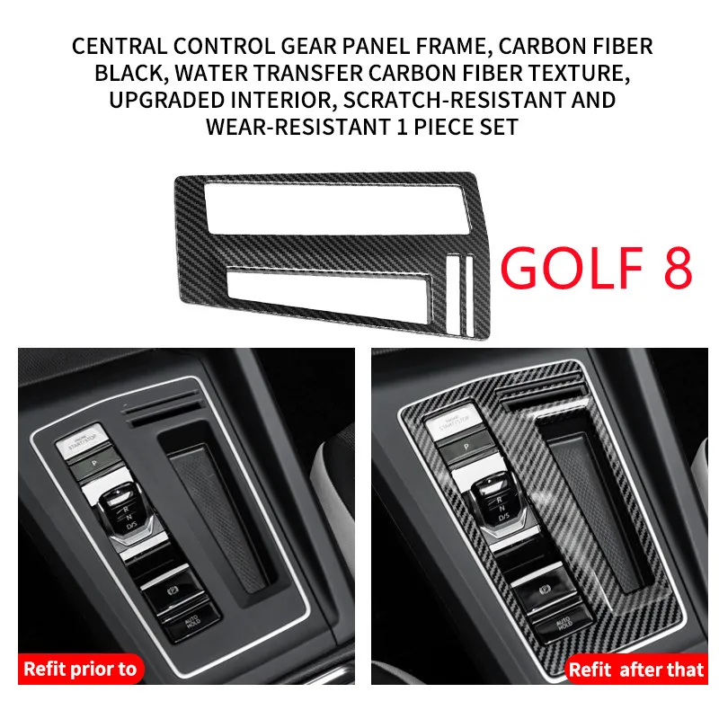 

Для Volkswagen Golf 8 специальная рамка центрального переключения между централизованным контролем GTI RLINE товары для украшения интерьера модифици...