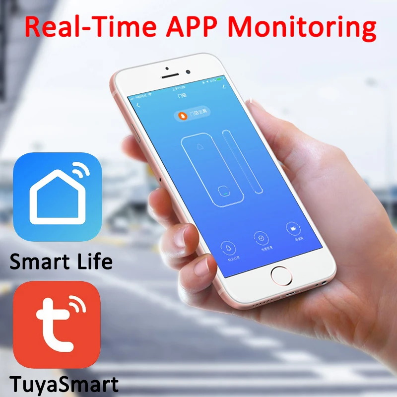 Tuya Smart ZigBee/WiFi датчик для двери открытые/Закрытые детекторы Совместимость с Alexa Google Home IFTTT Tuya/smtlife APP