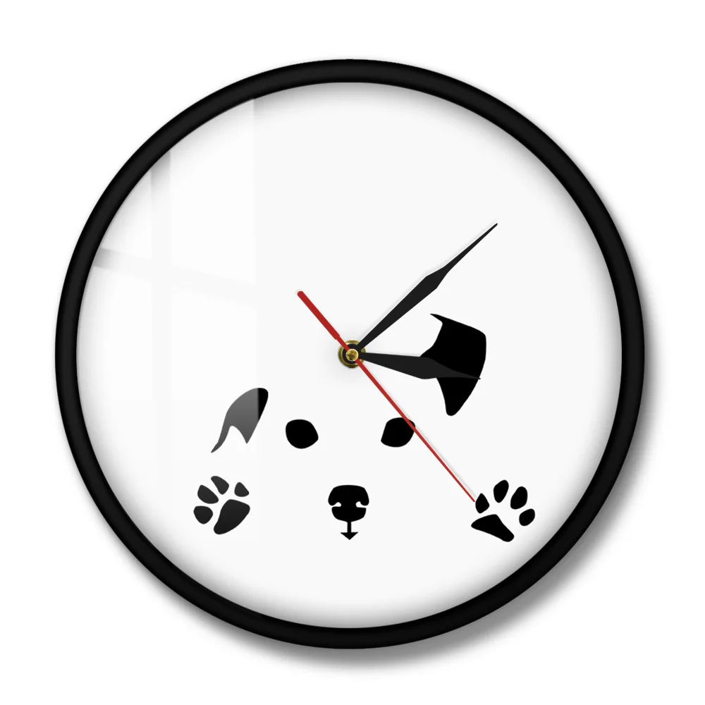 Настенные часы для подглядывания собак абстрактные настенные домашний декор