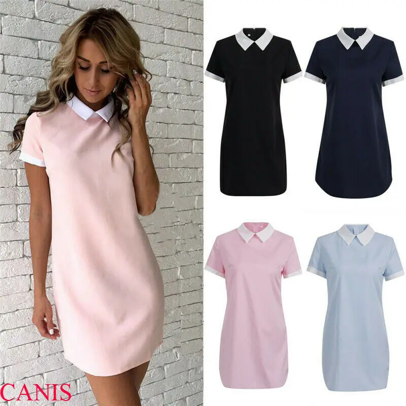 Новое модное женское однотонное облегающее платье с коротким рукавом