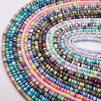 6mm diy jewelry findings clay beads for jewelry making mix color design bracelet boho necklace jewelry spacer colour disk beads