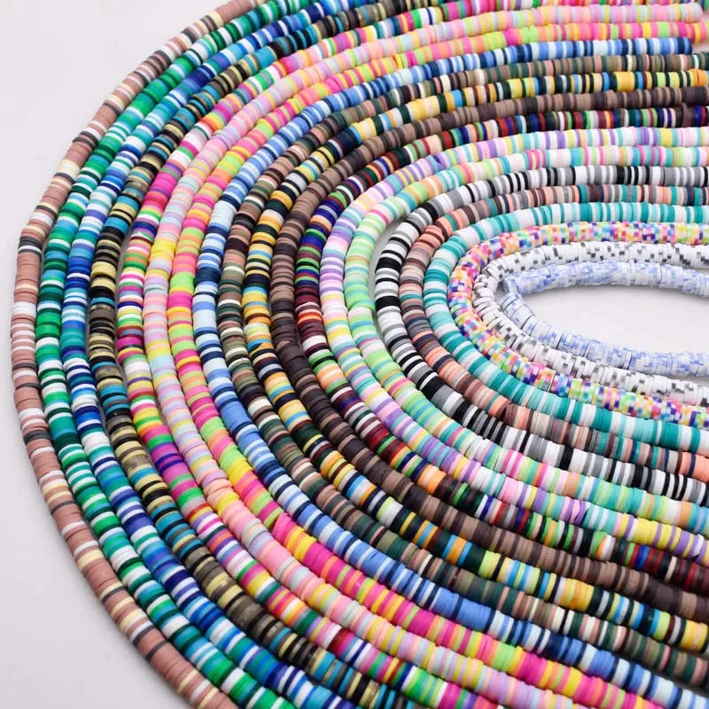 6mm DIY Jewelry Findings Clay Beads for Making Mix Color Design Bracelet Boho Necklace Spacer Colour Disk | Украшения и