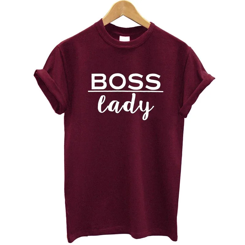 Хипстерская женская футболка с принтом Tumblr Boss Lady буквы Baby Повседневная забавная