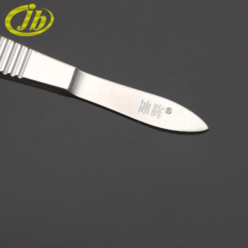 Ophthalmic forceps straight toothed 0.4mm stainless steel 9.5cm horizontal stripes tweezers ophthalmic instruments