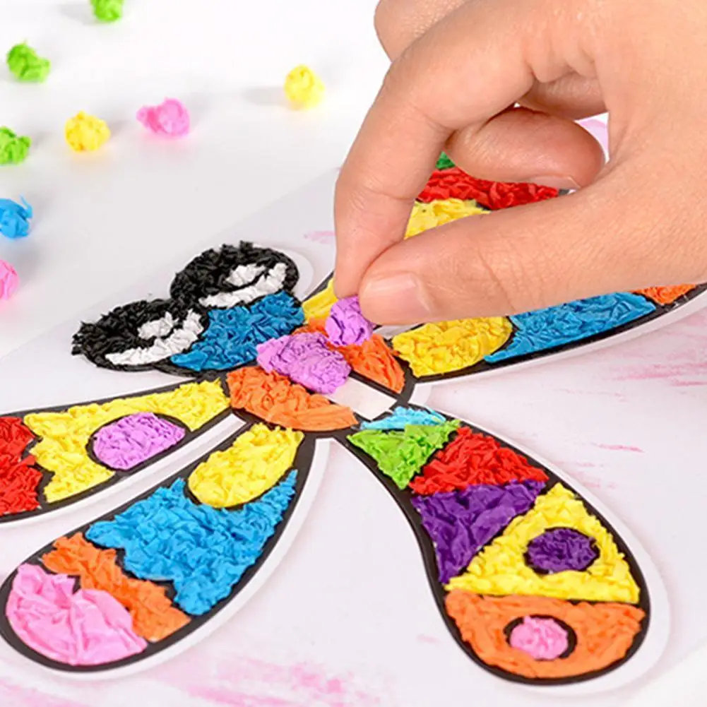 

8pcs/Set Arts And Crafts DIY Kits For Kids Paper Creative Kindergarten Montessori Educational Toys Handicraft Fun Home Activity