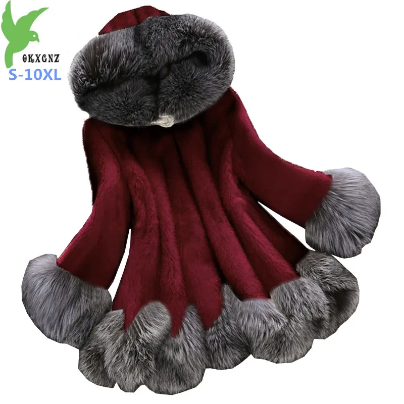 Новинка 2019 высококачественное осенне зимнее пальто из искусственного меха