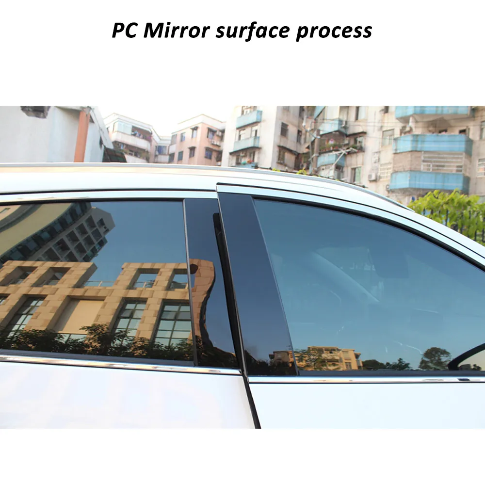 10 шт. черная накладка Buendeer на окно автомобиля для Mazda CX5 2011 2012 2013 2014 2015 2016|Наклейки