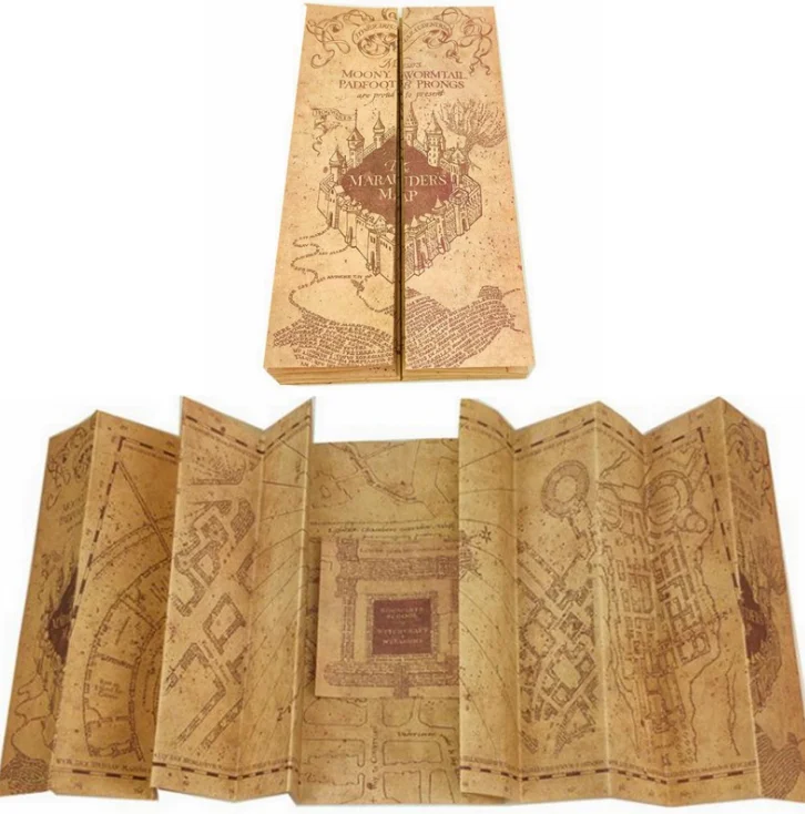 Магическая школа Карта Гарри карта мародера приемная буква платформа 9 3/4 билет