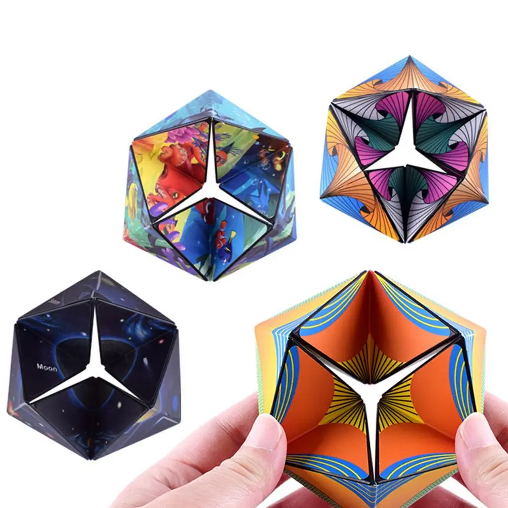 

New Children Adult Decompression Toy Infinity Flip Magic Cube Unlimited Shape Cognitive Puzzle Office Stress Relieve Autism Toy