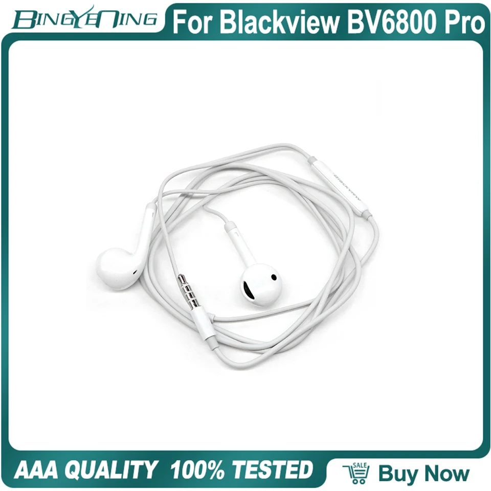 Наушники-вкладыши с микрофоном 100% мм для мобильного телефона Blackview BV6800 Pro - купить