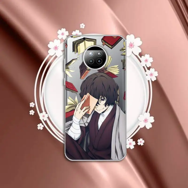 

Anime Bungou Stray Dogs Phone Case Transparent for Xiaomi mi Redmi note 10 t 8 9 pro lite 11 Samsung S 8 9 10 20 plus ultra