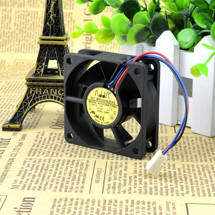 

NEW 6020 6CM 12V 0.13A AD0612MS-C76GL Motor protection cooling