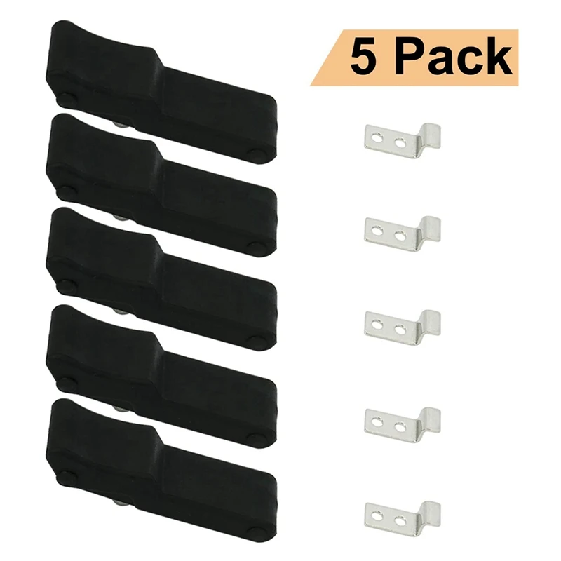 

5X Flexible Soft Black Rubber Draw Latch for Cooler, Boat Compartment,Cargo Box for Polaris Sportsman 7081927