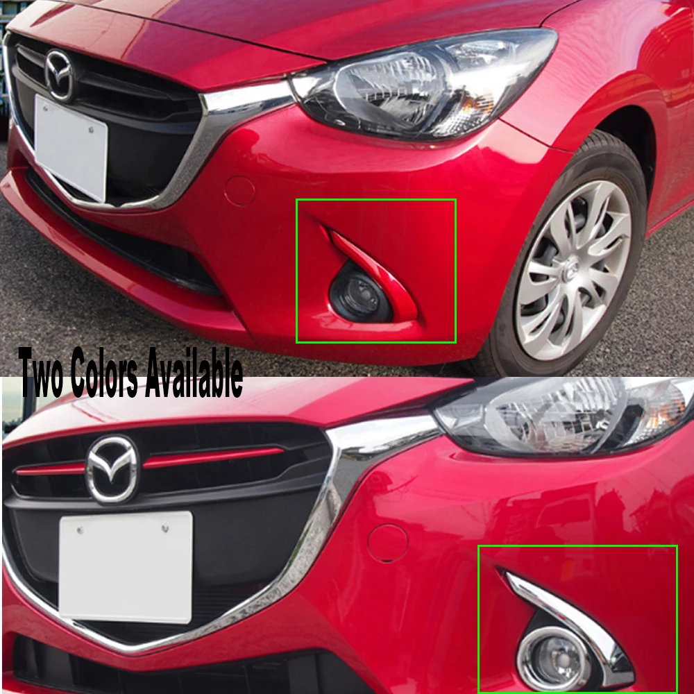 ABS хромированные аксессуары передняя противотуманная фара для Mazda 2 Demio 2015 2016 2017 DJ