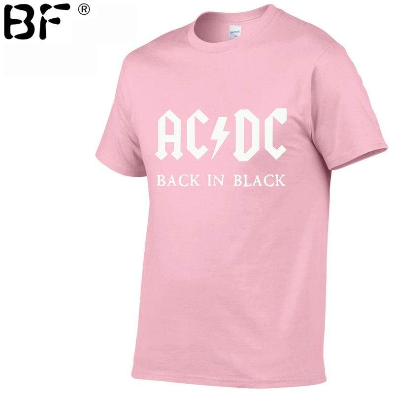 Группа ACDC Футболка мужская 2018 Лето 100% хлопок модный бренд Мужская футболка хип