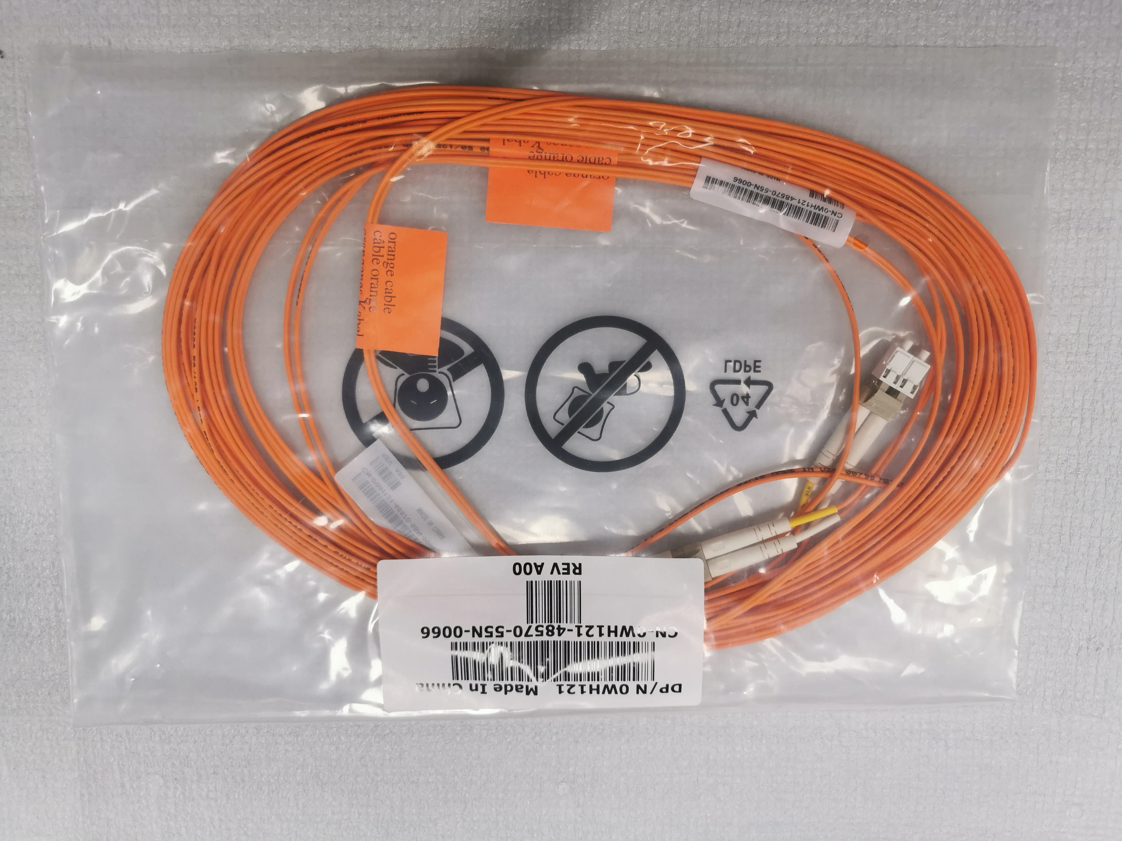 Новый ключ для мульти Режим канала волокна кабеля LC 10 метров DELL серии DP/N: WH121 CN