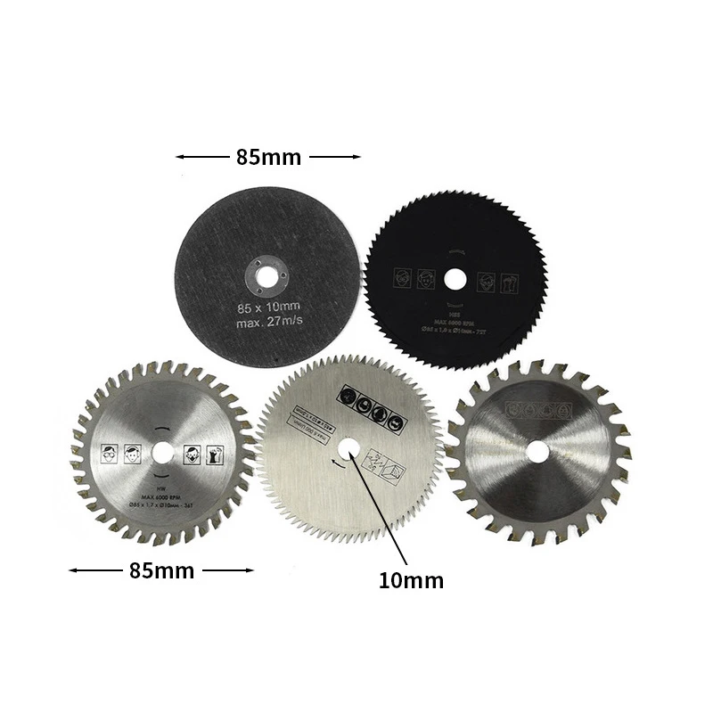 5 шт. 85 мм режущий инструмент лезвия для пилы по дереву многофункционального