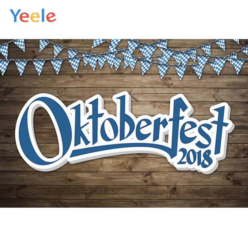 Деревянный пивной бар Yeele Октоберфест плакат Портретные Вечерние Декорации