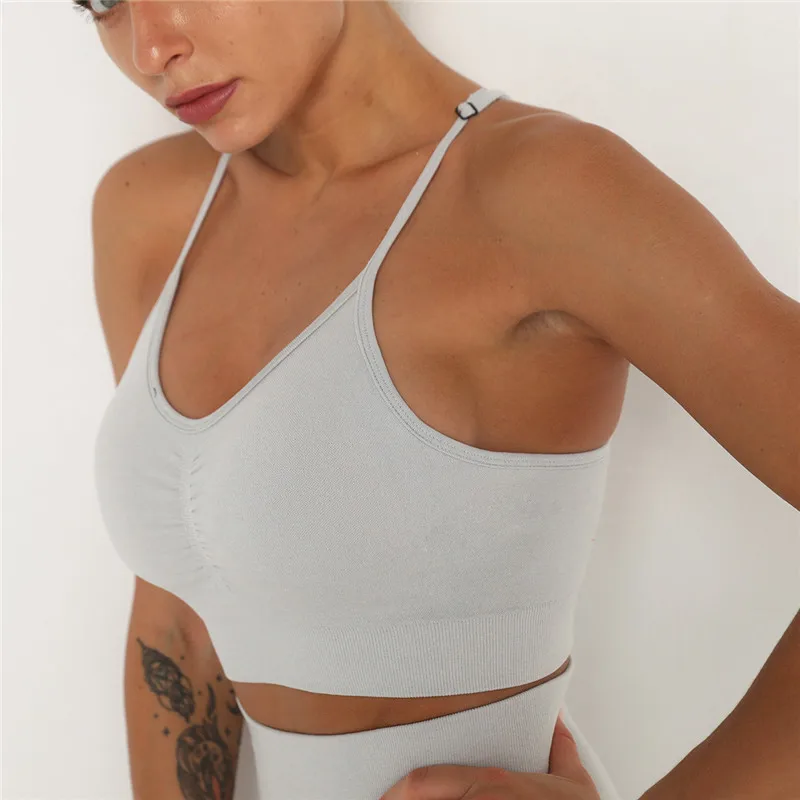 

Sports Bra Top Sexy Tight Gym Women Yoga Fitness Push Up Yoga Bras Crop Top Skin-friendly High Strength Beauty Back Underwear