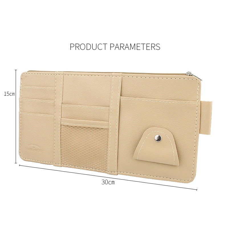 Автомобильный солнцезащитный козырек Организатор Билл ручка держатель для карт