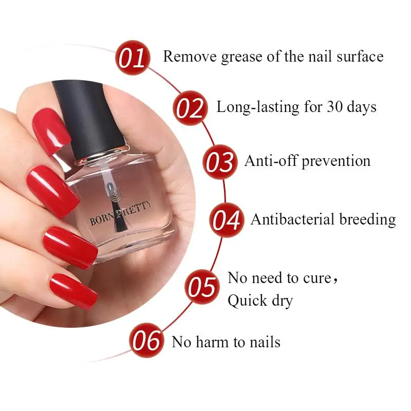 BORN PRETTY 6ml Bond Gel Polish Anti-off Prevention Quick Dry Nail Art Care Manicuring Without UV Lamp |