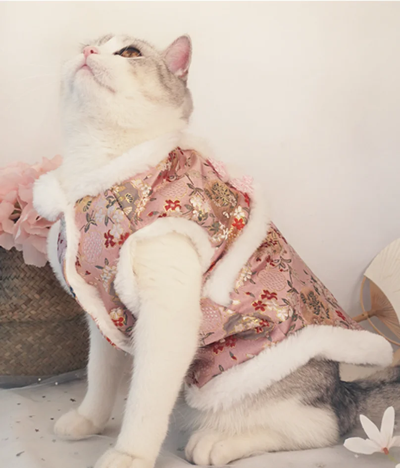 

New Cat Clothes Small Cats Vest Casual Warm Kitten Shirt Cat Coat
