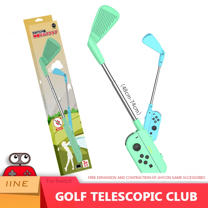 

Switch Golf Rod Freely Retractable Club Length Compatible For Nintendo Switch Mario Golf Super Rush Game,Golf Games Handgrip