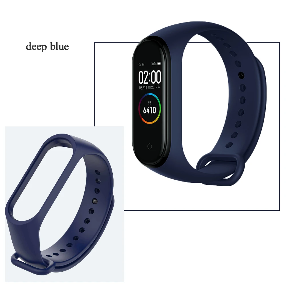 Mi Band 4 ремешок Цветной силиконовый браслет для Mi Band 4 3 ремешок для Mi Band 4 NFC Сменные аксессуары
