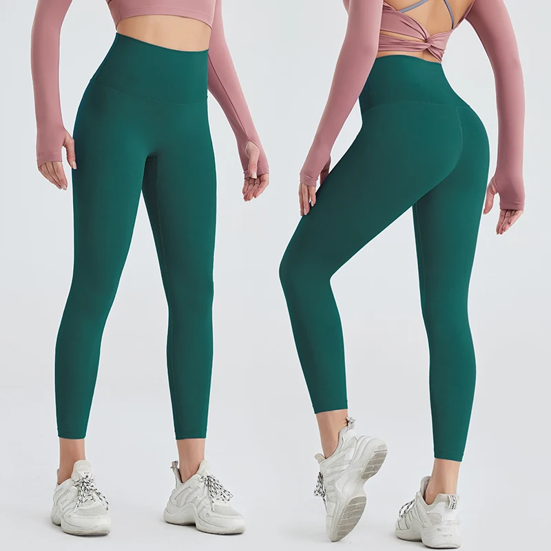 

Basic Solid Yoga Pants Sport Woman Tights Leggings For Fitness High Waist Quick Dry Female Jogger Dance Pant Gym Workout Trouser