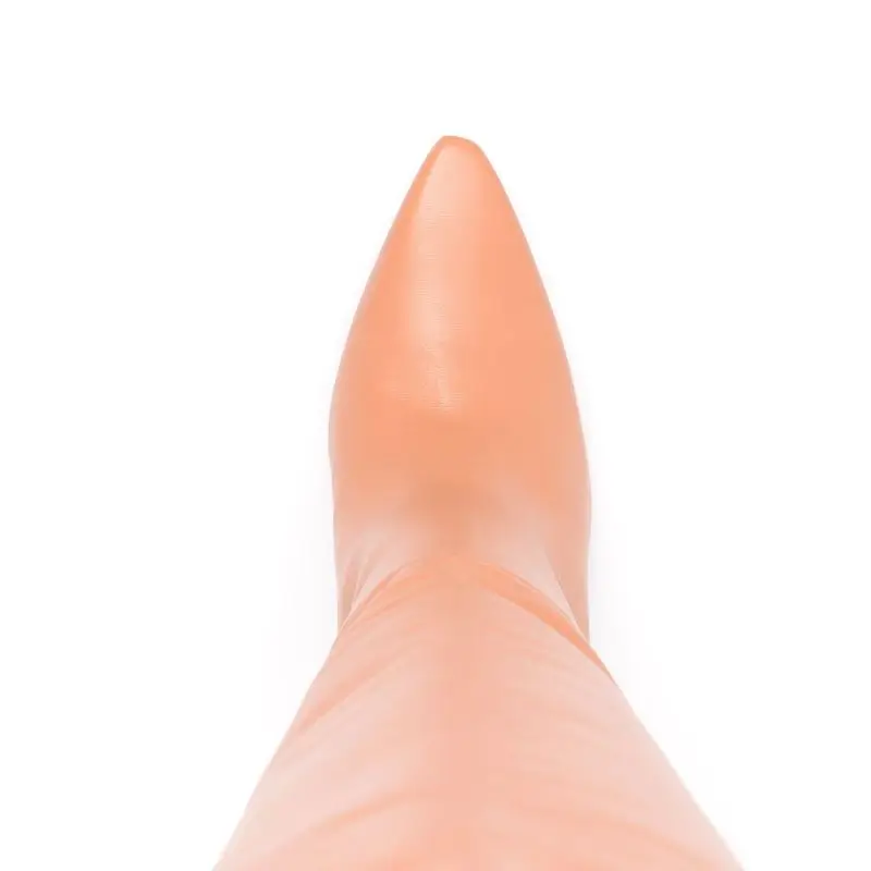 

Women Knee High Boots Real Leather Strange Heel Winter High Heel Boots Sexy Party Shoes Women Footwear Size 35-39