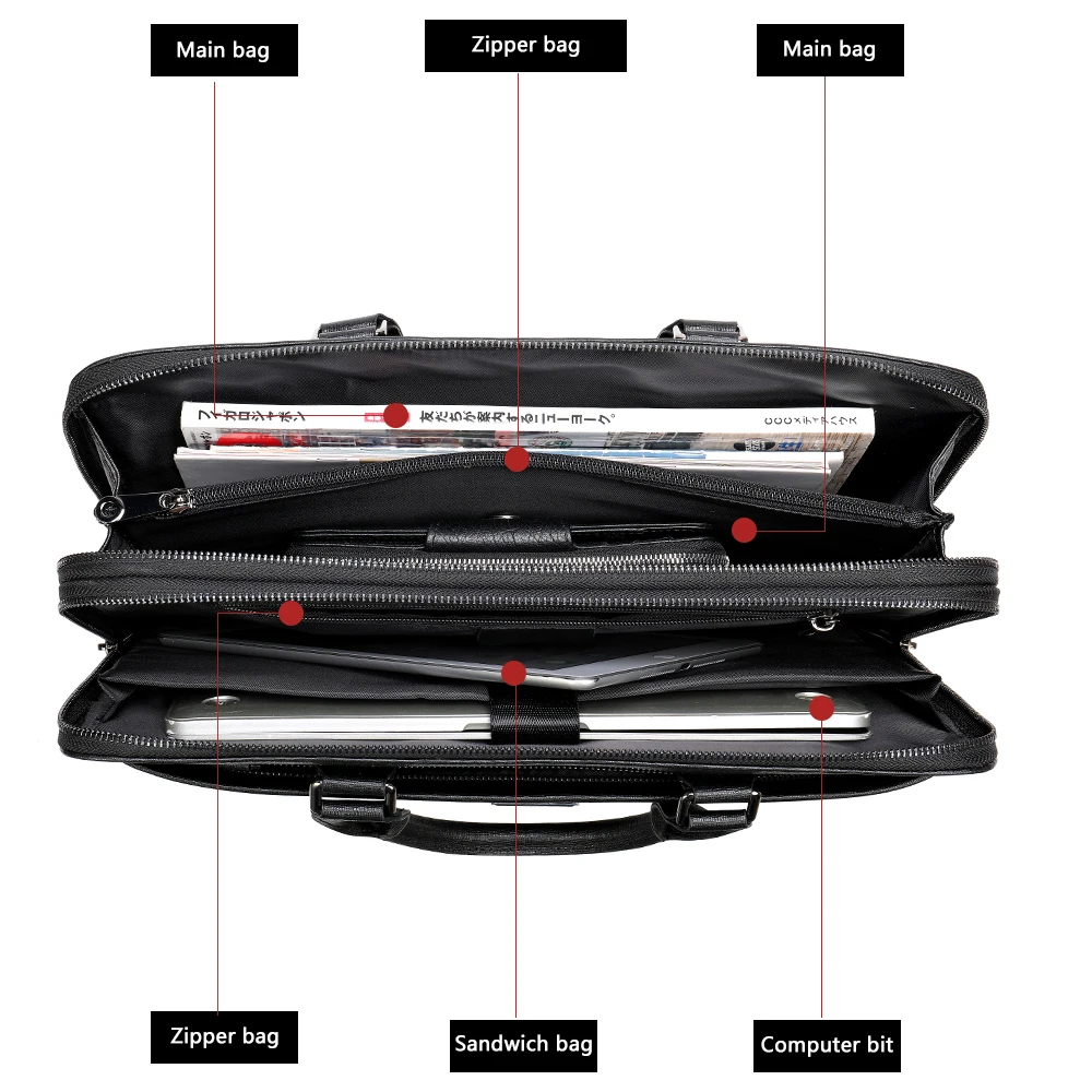 Мужские сумки MVA из натуральной кожи мужской портфель деловая кожаная сумка для
