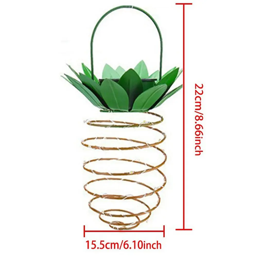 Светодиодный светильник-обруч на солнечной батарее в форме фруктов садовый