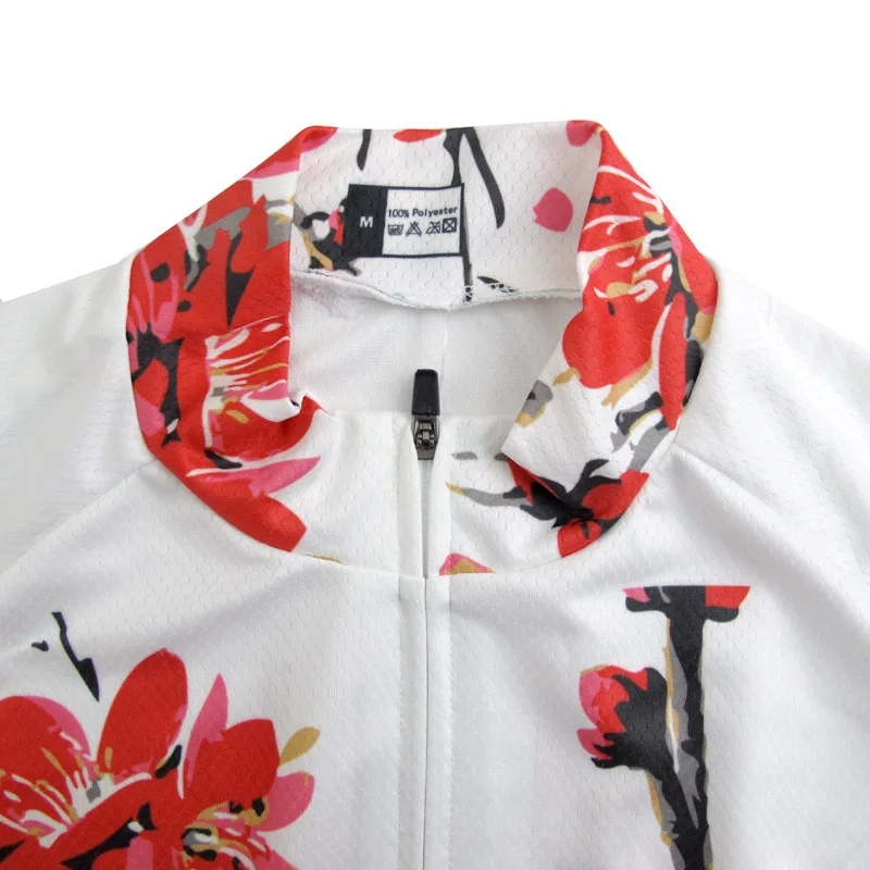 Female love short-sleeved cycling Jersey Ropa Ciclismo Plum professional women's breathable bicycle clothing 5418 | Спорт и