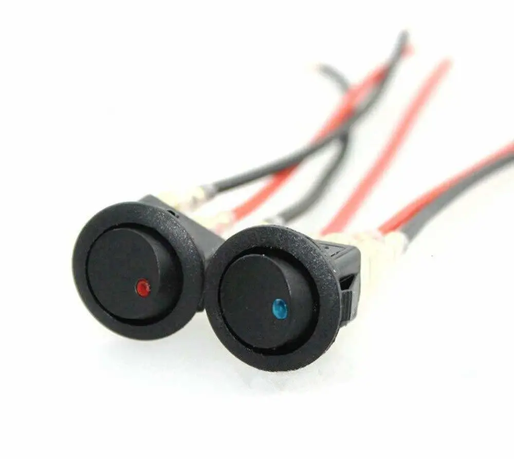 3 контактный переключатель вкл./выкл. 12 В светодиодный кулисный Светодиодный