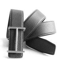 grey top luxury designer brand brass buckle belt men high quality women genuine real leather dress strap for jeans waistband