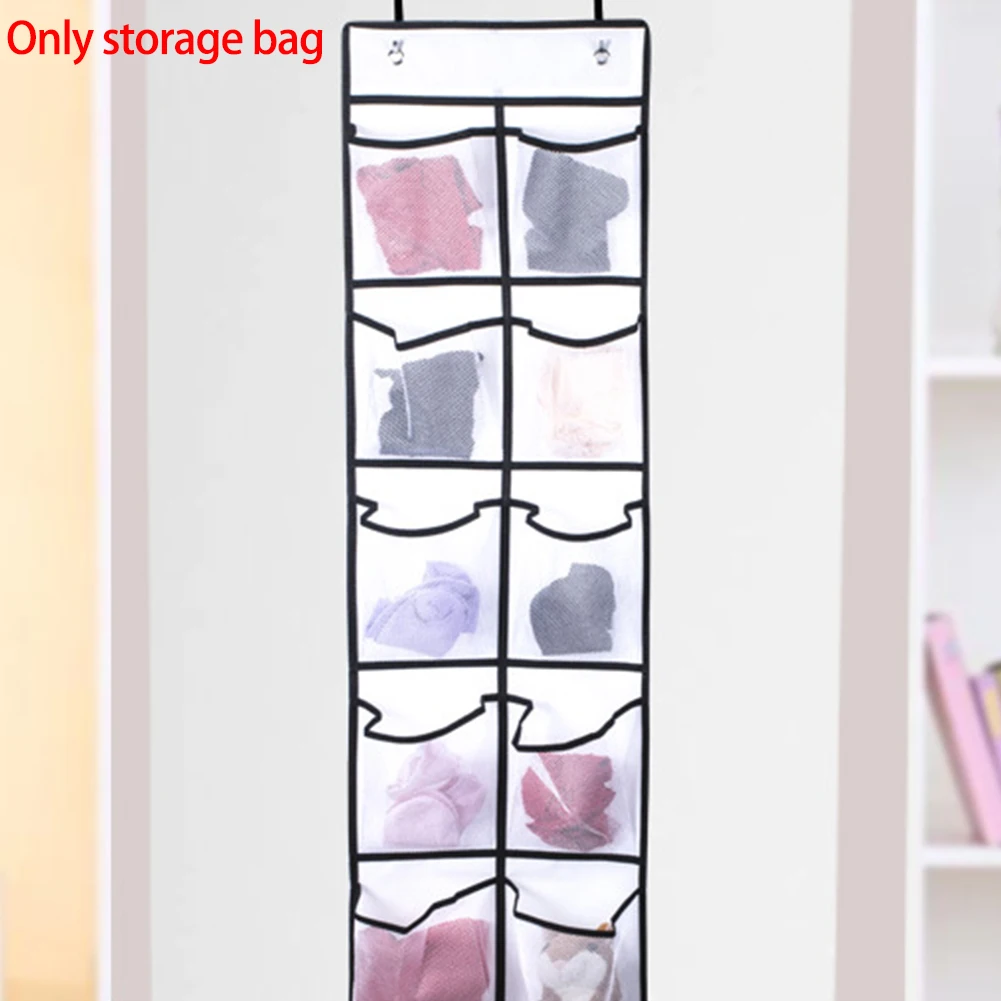 Closet Mesh Pockets Storage Over Door Hanging Bag Holder Shoe Organizer Shelf Wall Narrow | Дом и сад